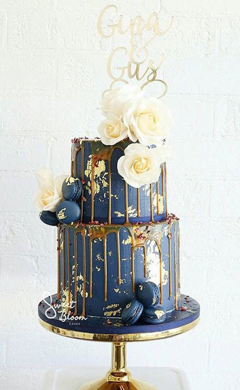 Drip wedding cakes, wedding cake trends, wedding cakes 2018