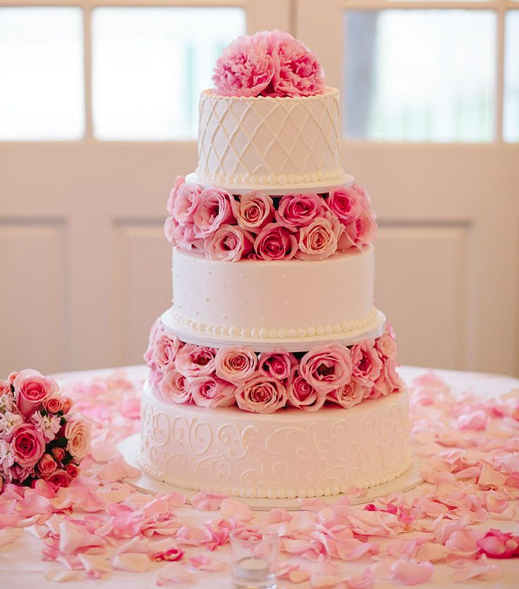 Floral wedding cake, 2018 wedding cake trends